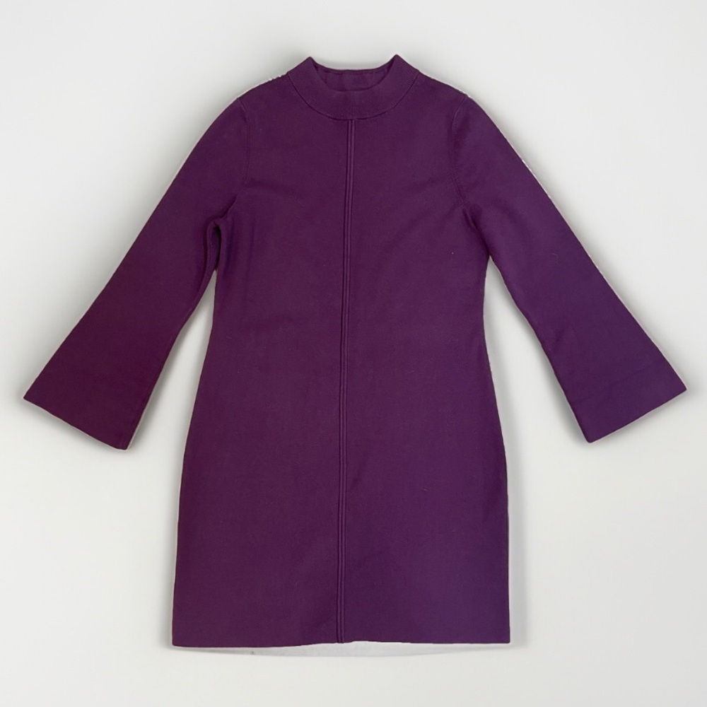 Banana Republic Plum Mock Neck Sweater Dress Size L